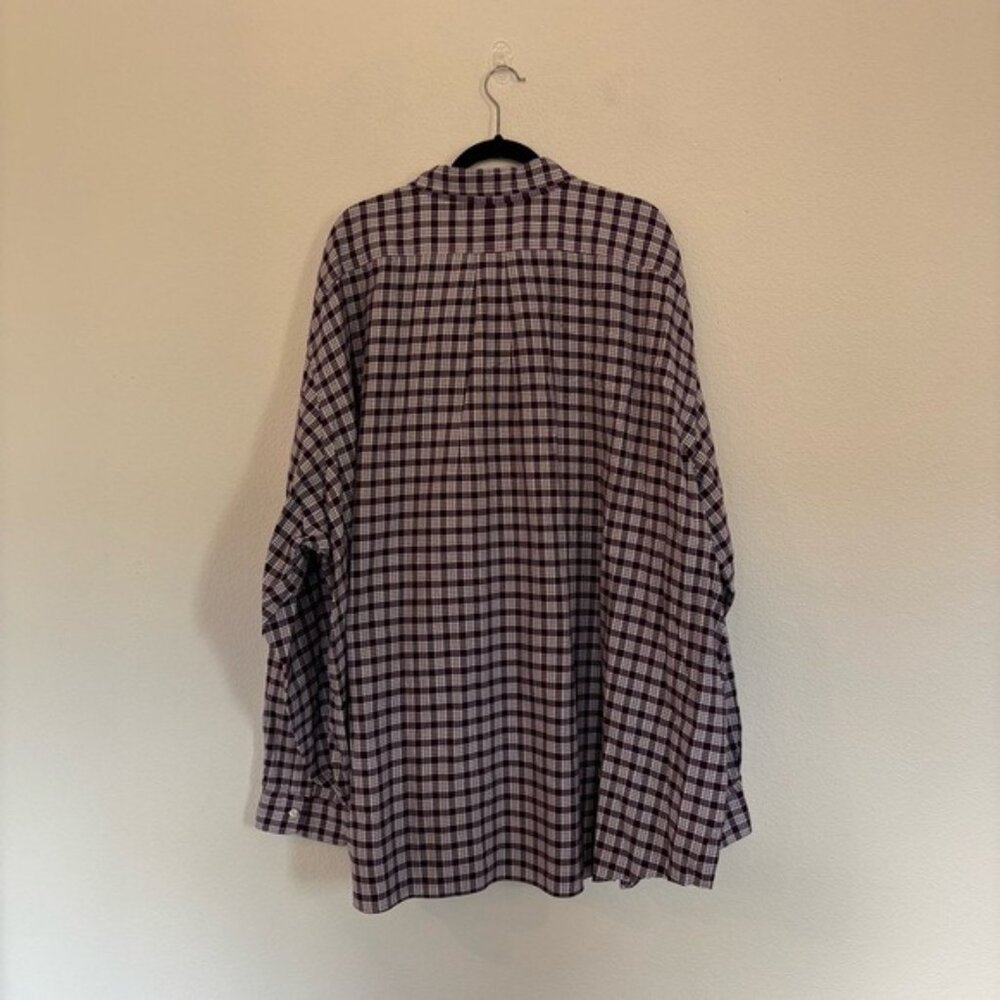 Ralph Lauren Mens Size 5XB Purple Plaid Button Down Shirt - Picture 4 of 7